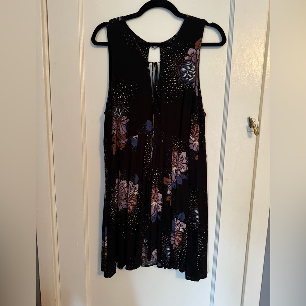 Free People Floral Sleeveless Mini Dress